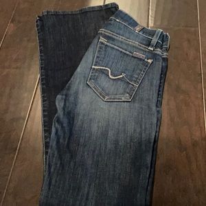 7 for all man kind size 27 boot cut jeans